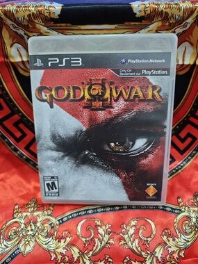 Sony PS3 God of War III - Red, White & Black Cover Art